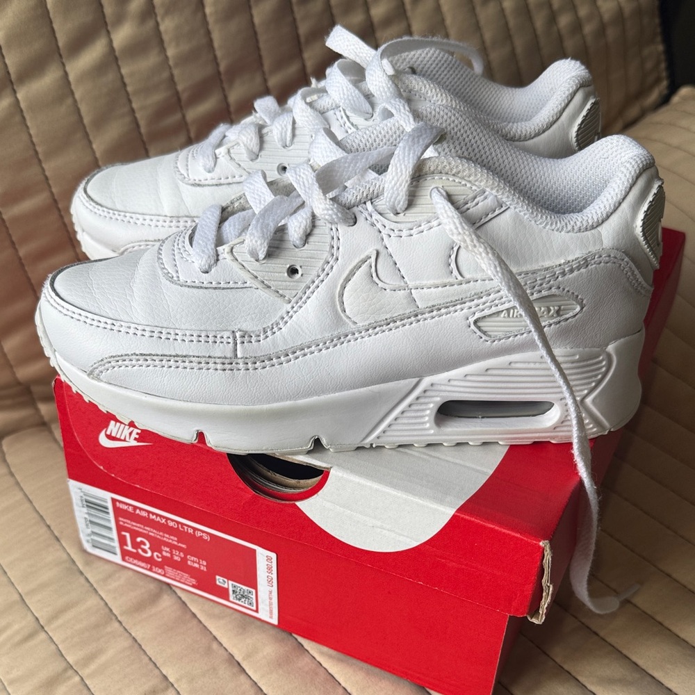 Nike Kids All-White Sneakers
